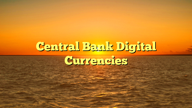 Central Bank Digital Currencies