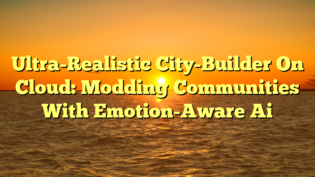 Ultra-Realistic City-Builder On Cloud: Modding Communities With Emotion-Aware Ai